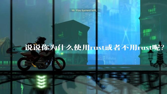 说说你为什么使用rust或者不用rust呢？